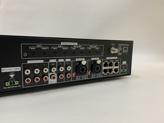 аудио система PA канала усилителя 6 матрицы 6*120W установила 70dB коэффициент S/n
