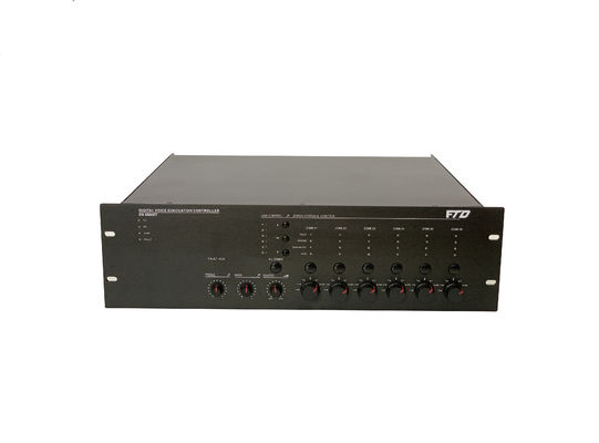 Усилитель класса d зоны пожарной сигнализации 60HZ 500W 6 систем опорожнения голоса металла EVAC